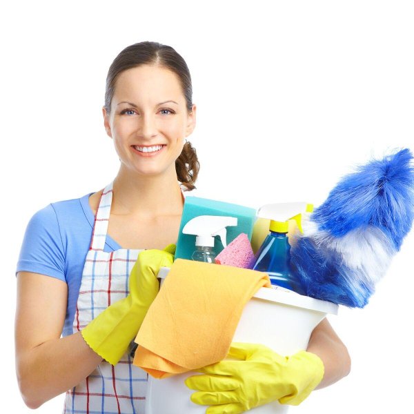 Девушка клининг