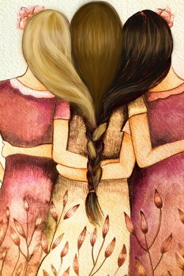 С 3 девушками