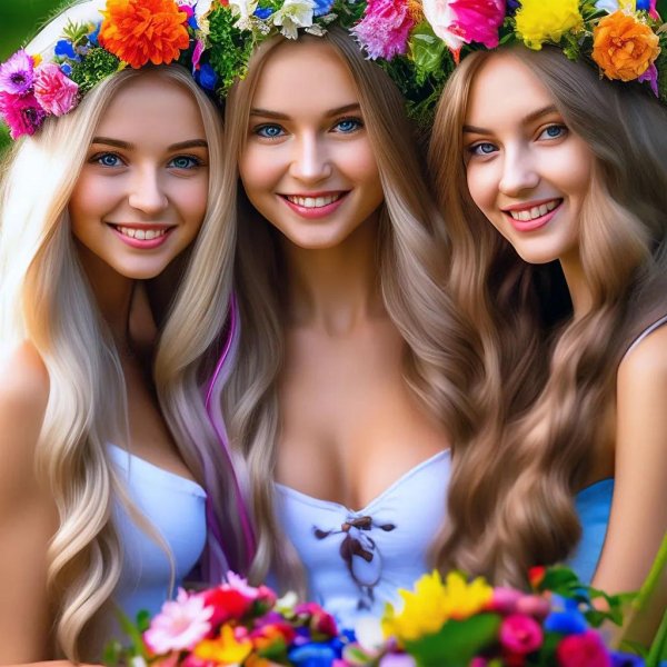 С 3 девушками