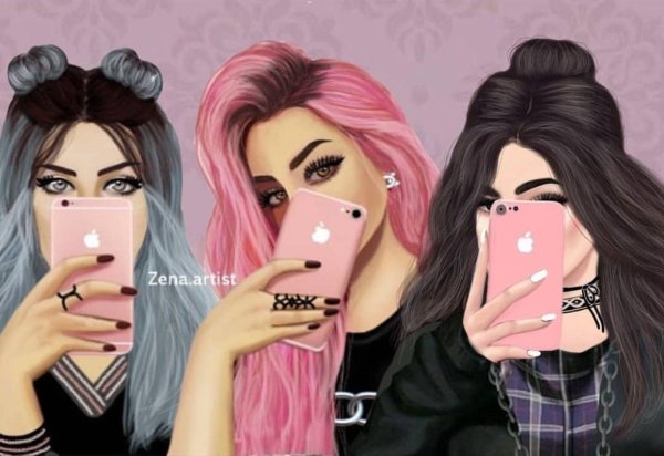 С 3 девушками