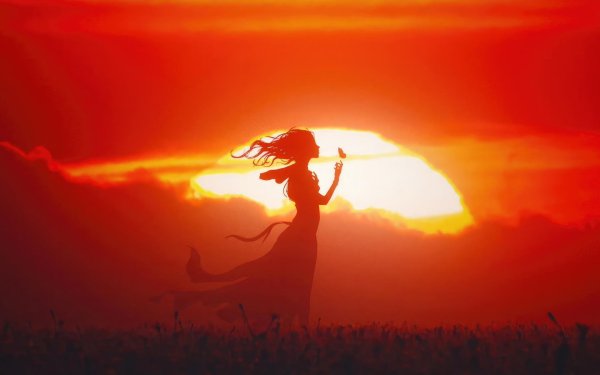 Девушка и солнце