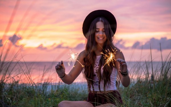 Девушка и солнце