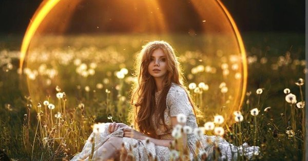 Девушка и солнце