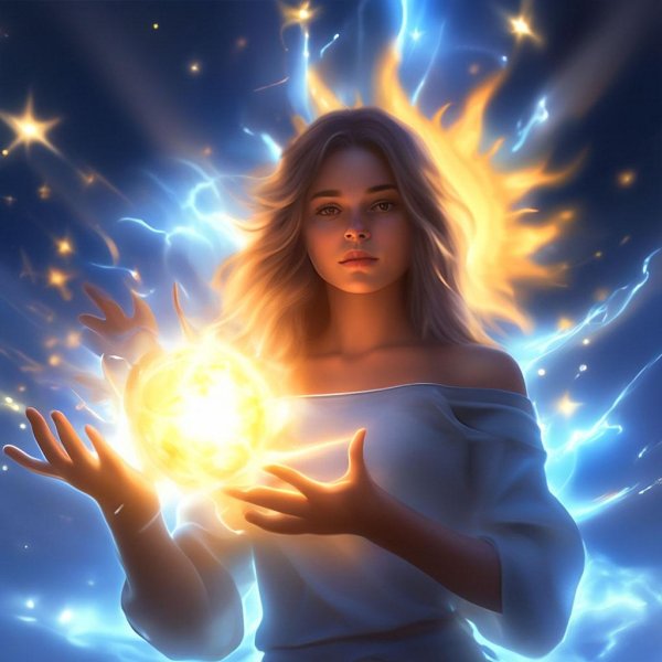 Девушка и солнце