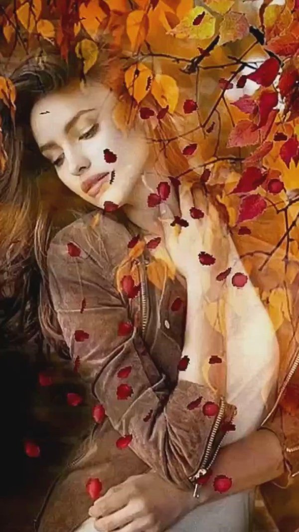 Девушка и осень