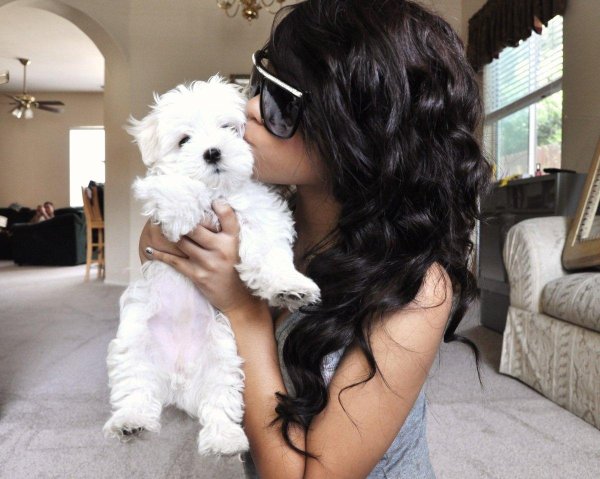 Девушка с собакой