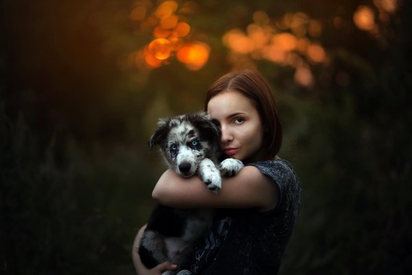 Девушка с собакой