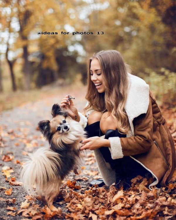 Девушка с собакой