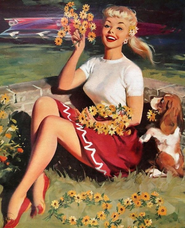 С девушками ретро