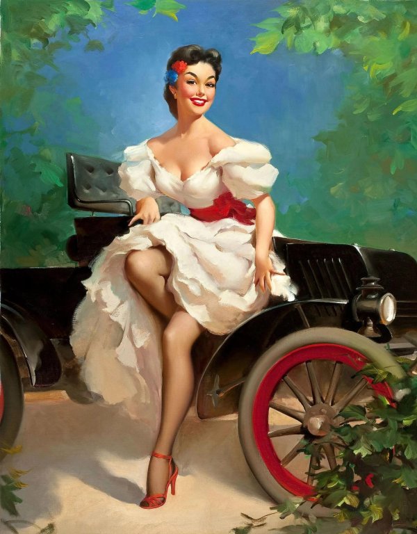 С девушками ретро