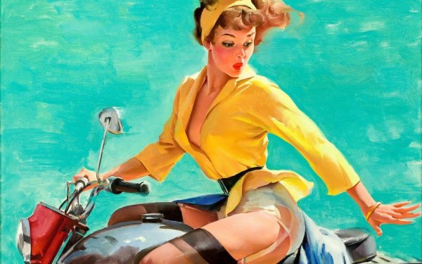 С девушками ретро