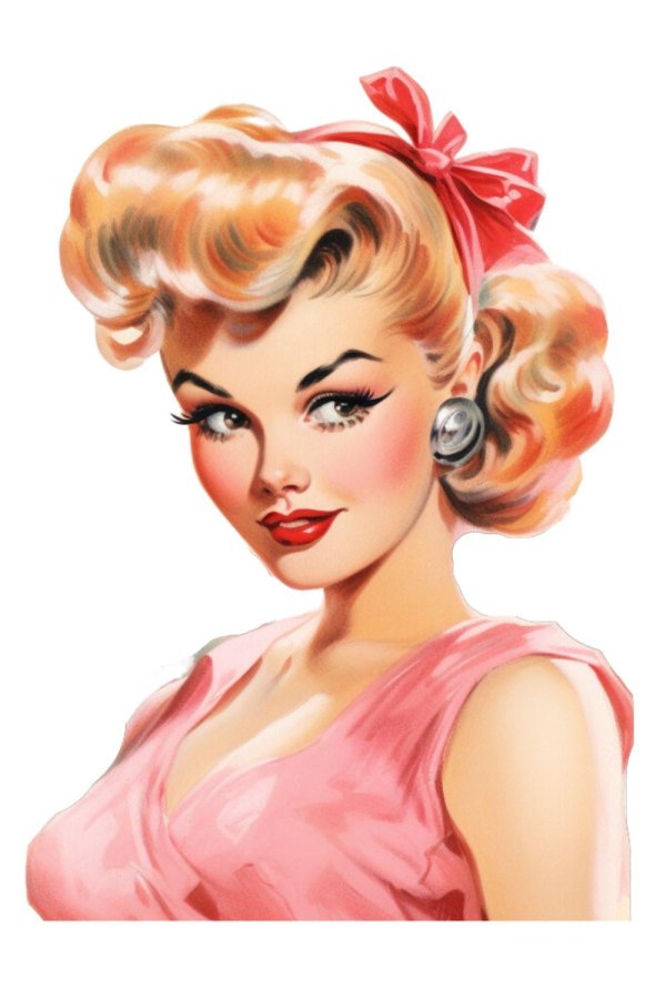 С девушками ретро