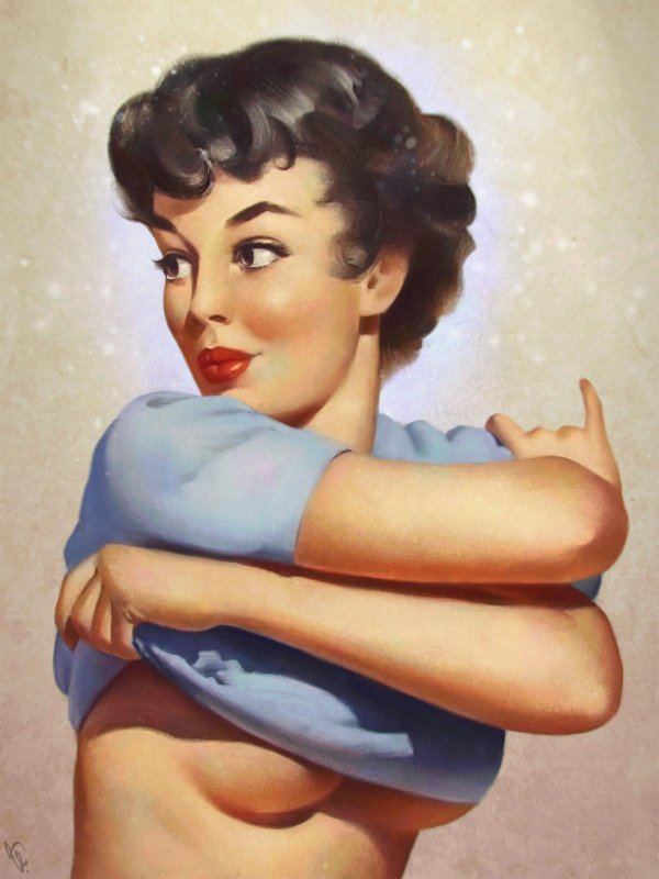 С девушками ретро