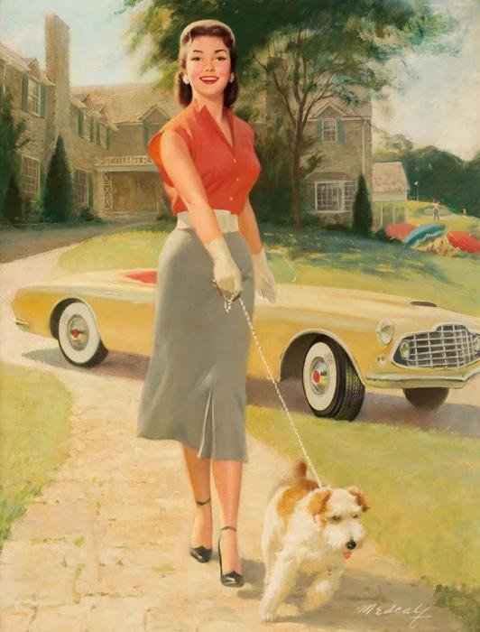 С девушками ретро