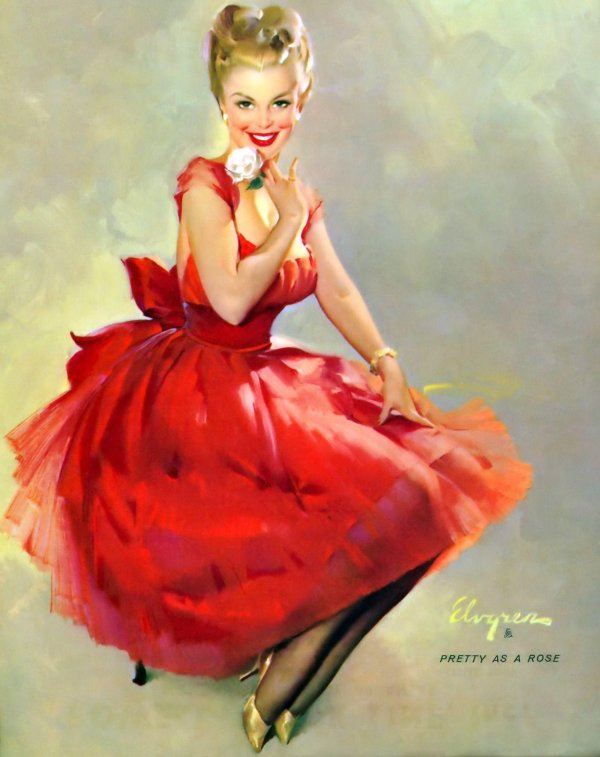 С девушками ретро