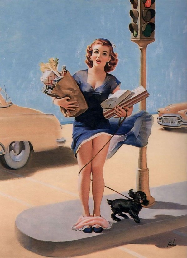 С девушками ретро