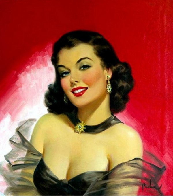 С девушками ретро