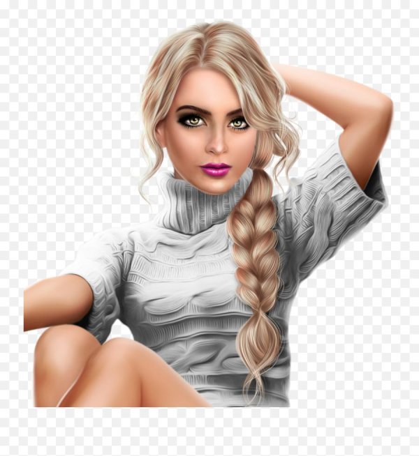 Девушка без фона