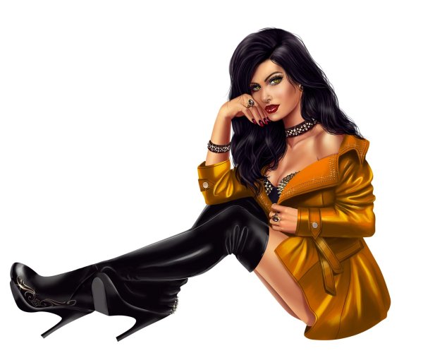 Девушка без фона