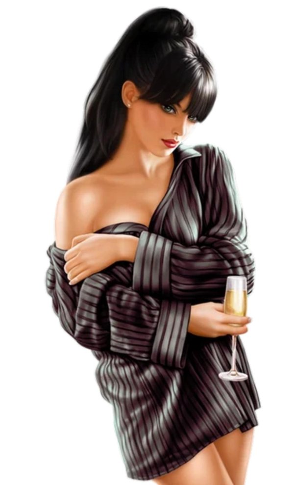 Девушка без фона