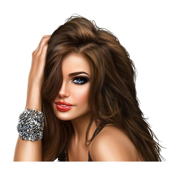 Девушка без фона