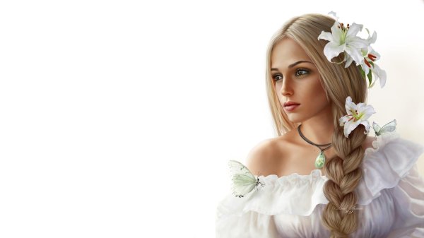 Девушка без фона