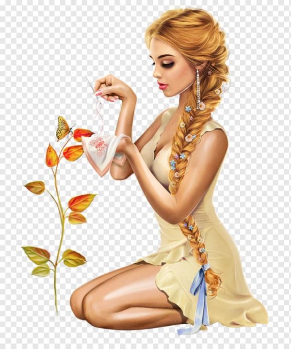 Девушка без фона