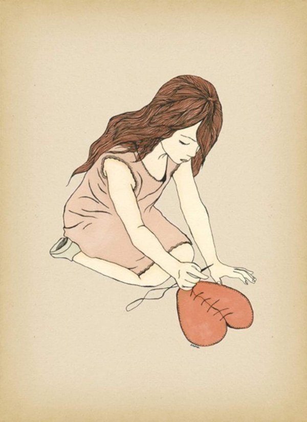 Разбитое сердце девушка