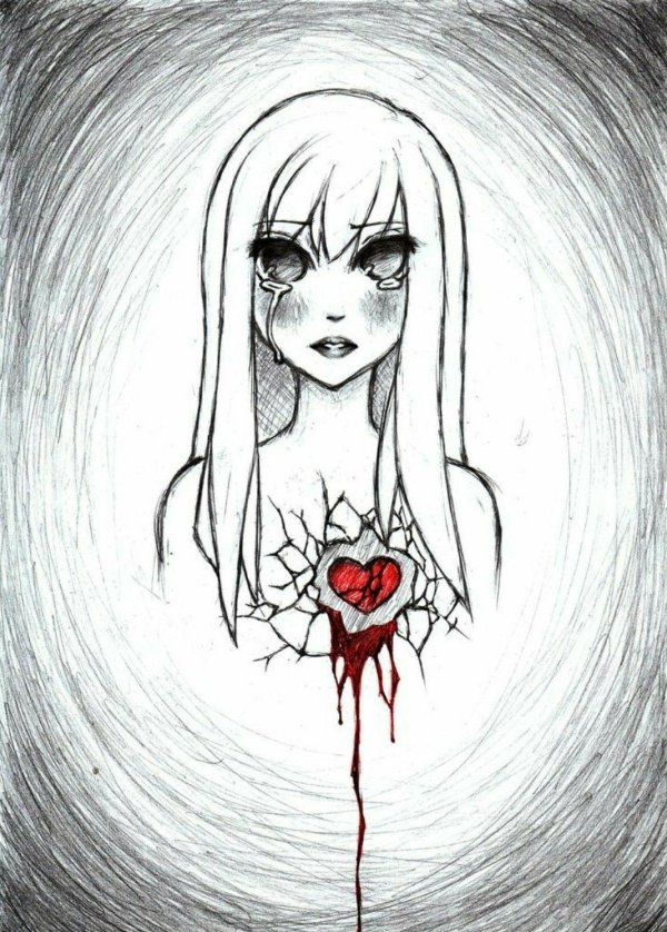 Разбитое сердце девушка