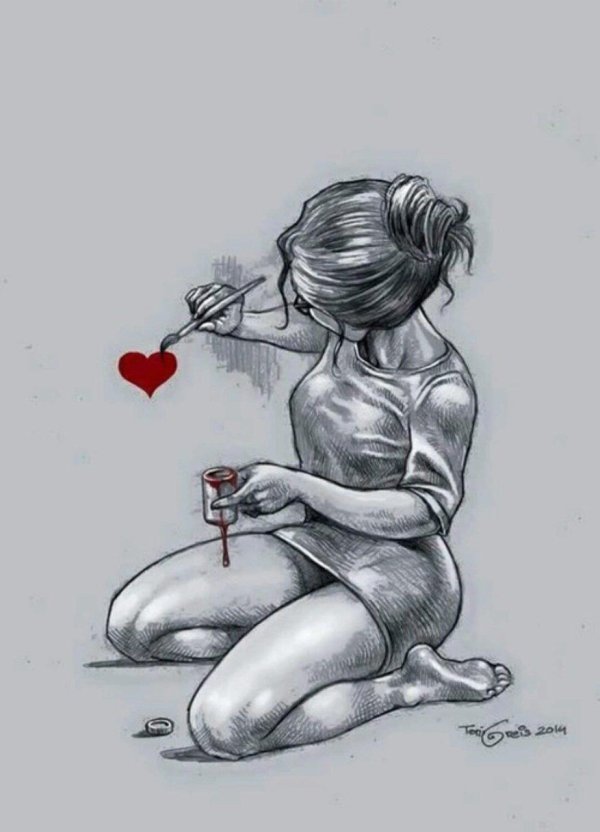 Разбитое сердце девушка