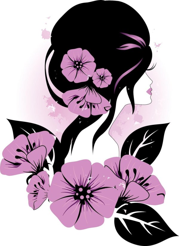 женский силуэт