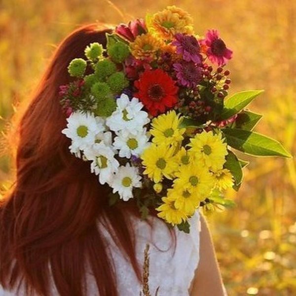 девушка лето