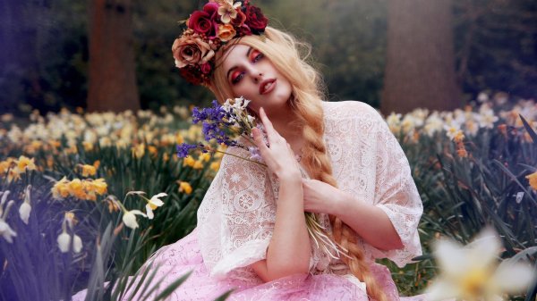 фотосессия в цветах
