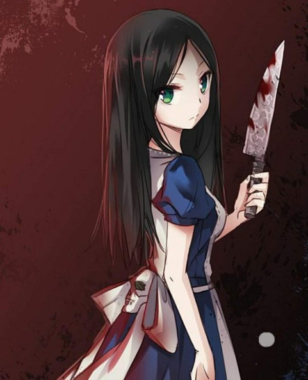 Девушка с ножом