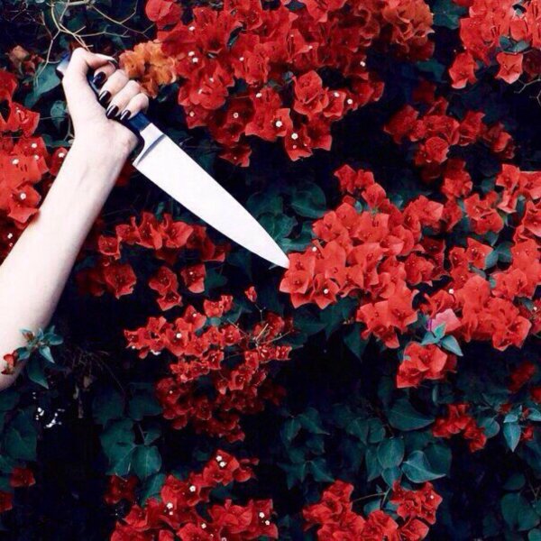 Девушка с ножом