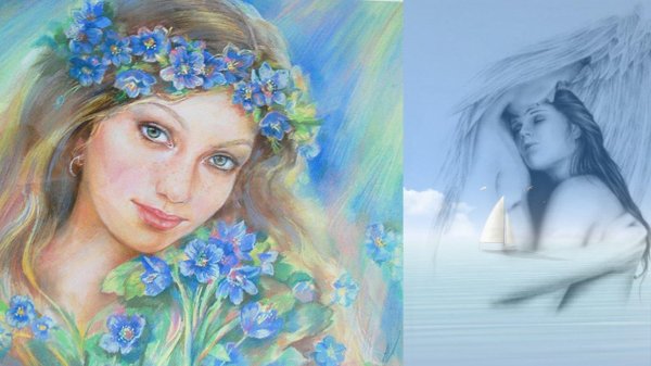 Девушка с незабудками