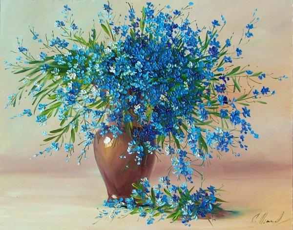 Девушка с незабудками