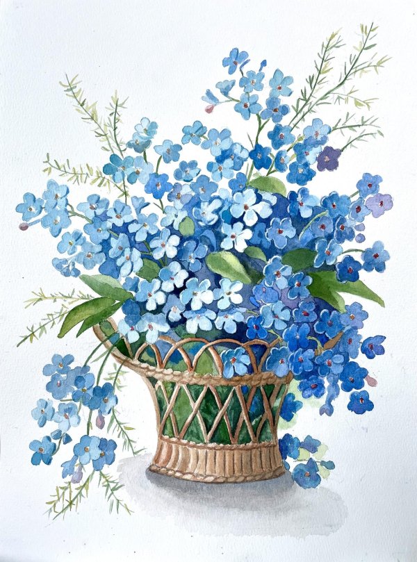 Девушка с незабудками