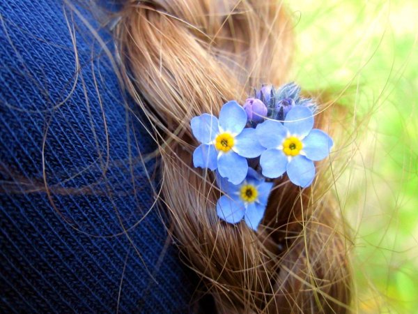 Девушка с незабудками