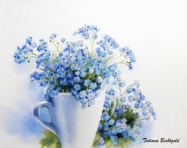 Девушка с незабудками