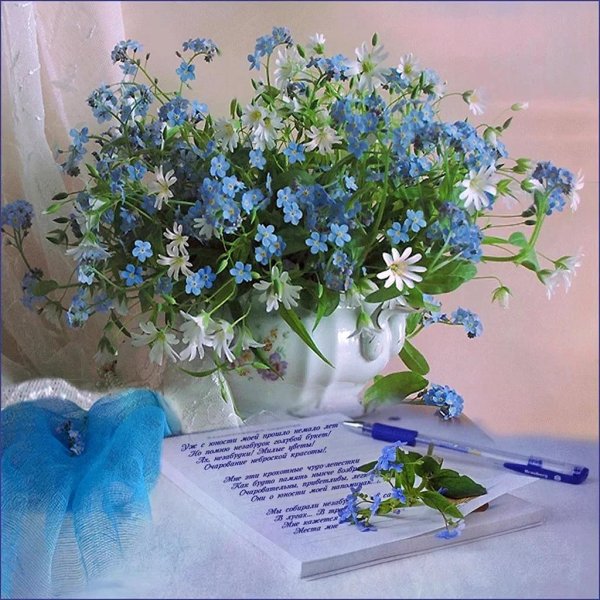 Девушка с незабудками