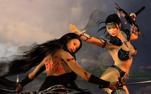 С девушками амазонками