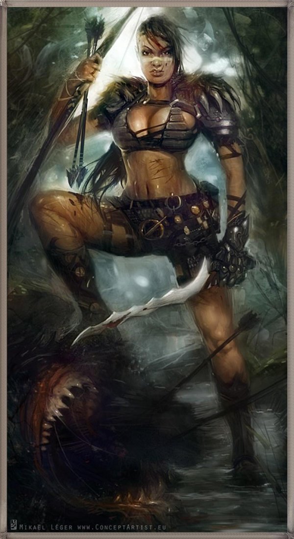 С девушками амазонками