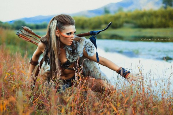 С девушками амазонками