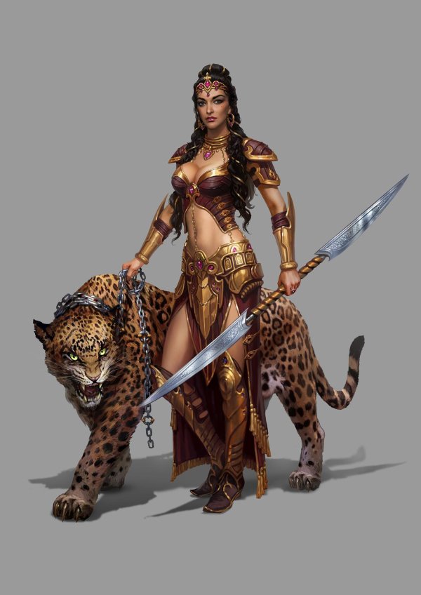 С девушками амазонками