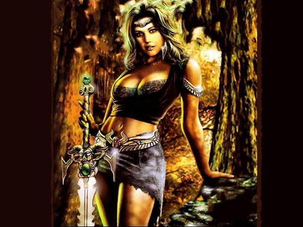 С девушками амазонками