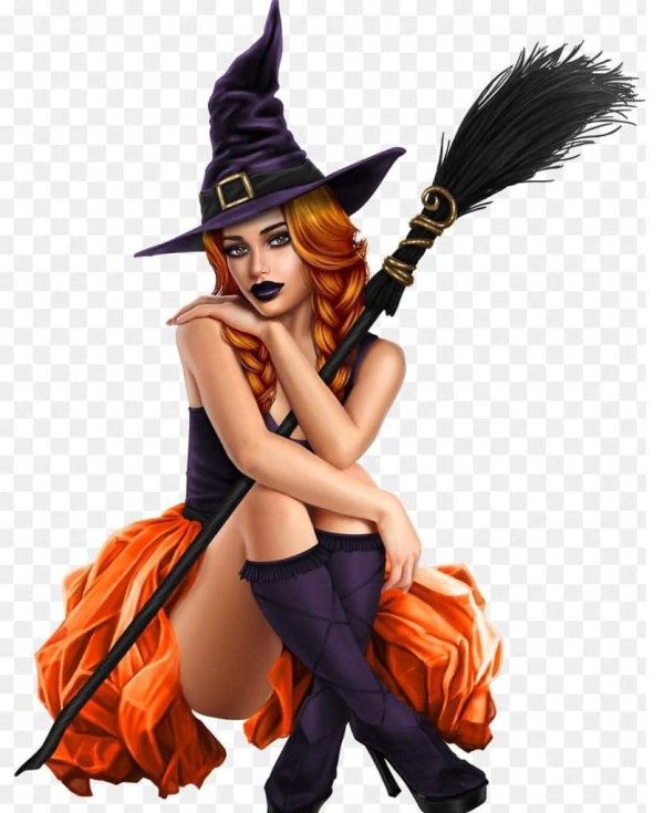 Девушка на метле