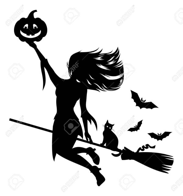 Девушка на метле