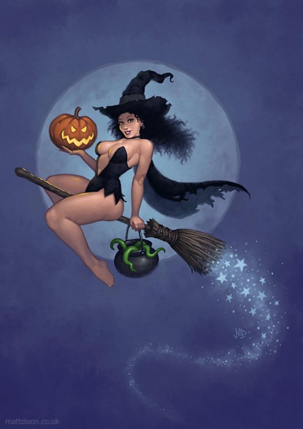 Девушка на метле