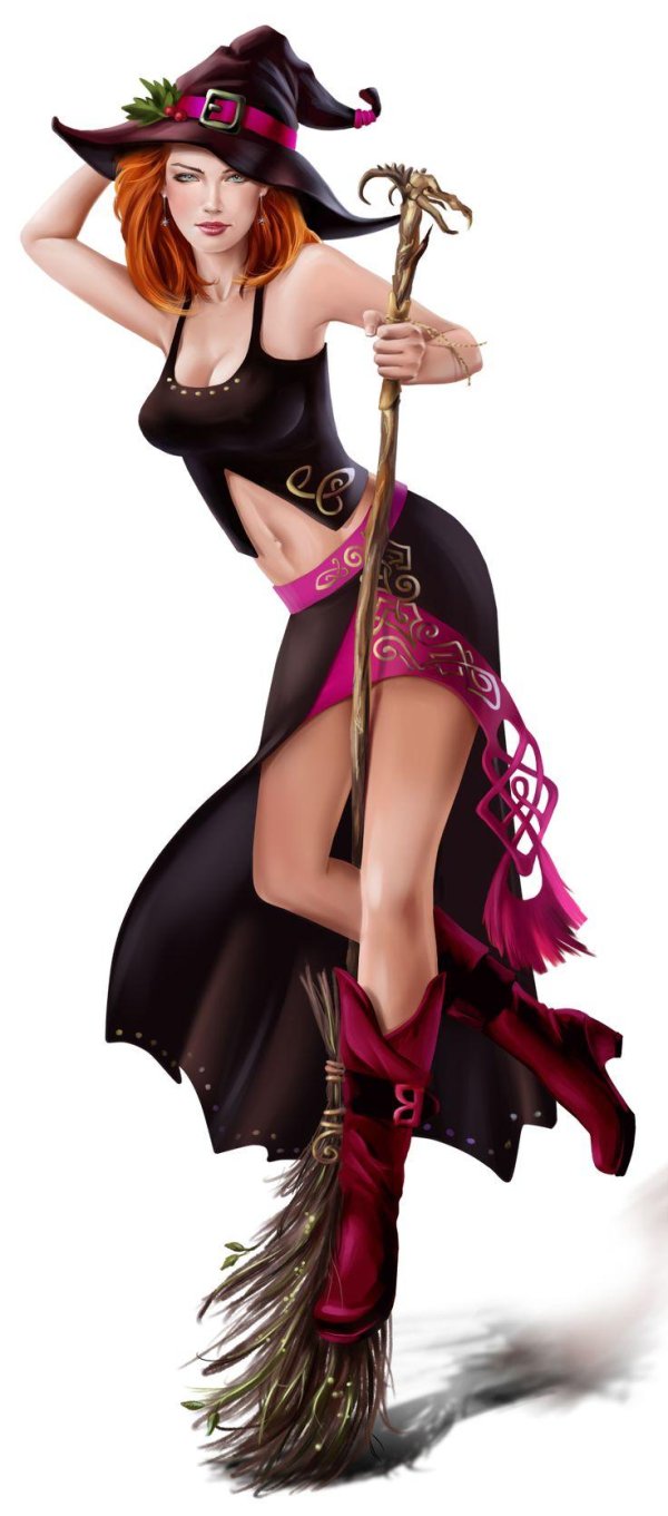 Девушка на метле